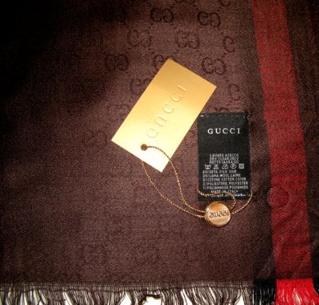 Платок Gucci коричневый, 6013