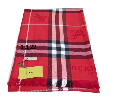 Палантин Burberry красный В0005