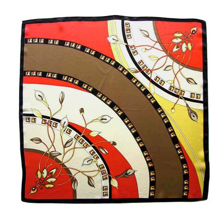 Платок женский Tranini из шёлка разноцветный 0076 PLATOK 16