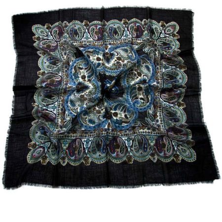 Платок шерсть премиум Tranini черный 0101 PLATOK 5