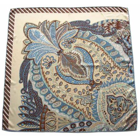 Платок женский Tranini шёлковый бежевый 6053 PLATOK 2 Платок женский Tranini шёлковый бежевый 6053 PLATOK 2