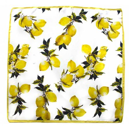 Платок женский Tranini из шёлка лимончики   0026 PLATOK 16