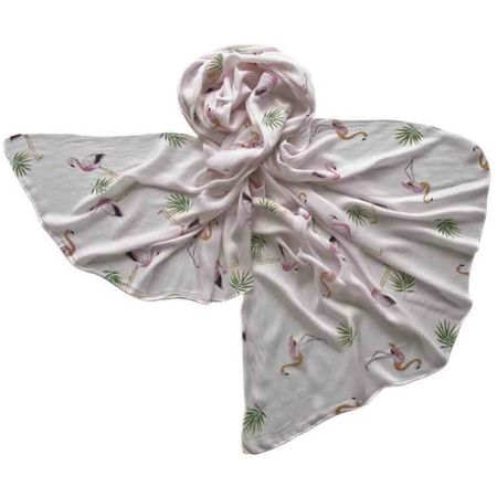 Палантин Tranini  из хлопка  белый 3726 PAL 1