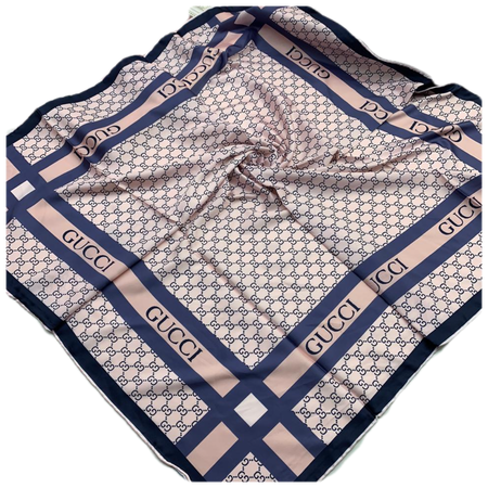 Шелковый женский платок Gucci розовый 110927
