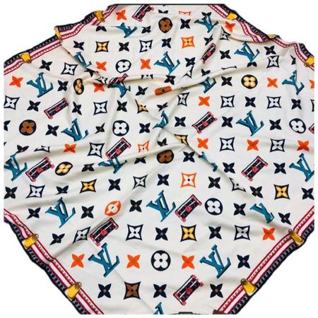 Платок шёлковый Louis Vuitton белый 280400