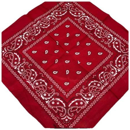 Бандана из хлопка красная 140500