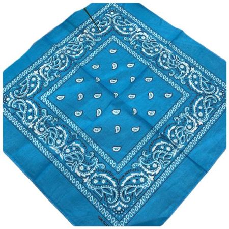 Бандана из хлопка голубой 140505