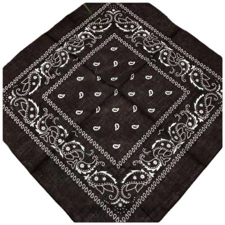 Бандана из хлопка черная 140502