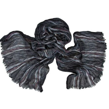 Мужской жатый шарф Tranini 0428 PAL 2 из хлопка с вискозой