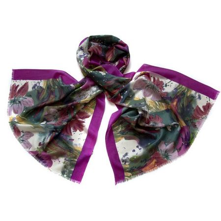 Палантин Tranini 0376 PAL 9  шелк и  шерсть