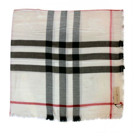 Платок Burberry белый 2111 Платок Burberry белый 2111