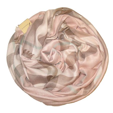 Платок Burberry нежно-розовый 2102