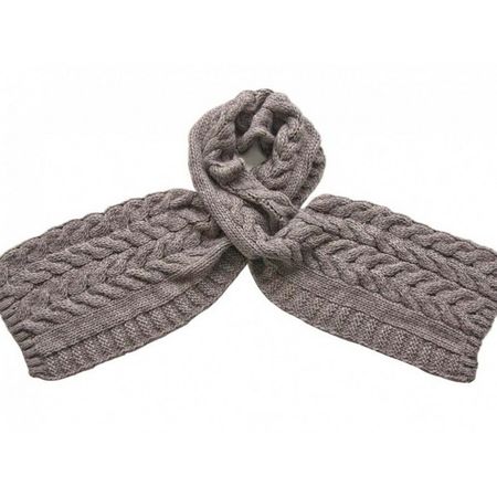 Шарф женский крупной вязки Tranini 7078  ART-1578  из альпаки и шерсти Шарф женский крупной вязки Tranini 7078  ART-1578  из альпаки и шерсти