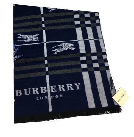 Шарф мужской  Burberry синий 1-0003
