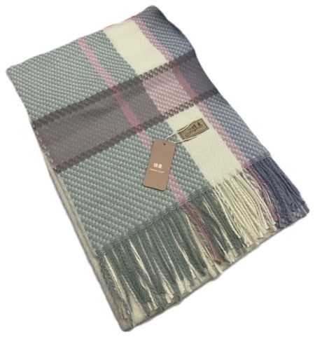 Палантин женский Cashmere  бирюзовый 181125