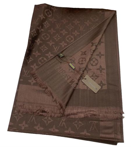 Палантин брендовый 0312010 шоколад