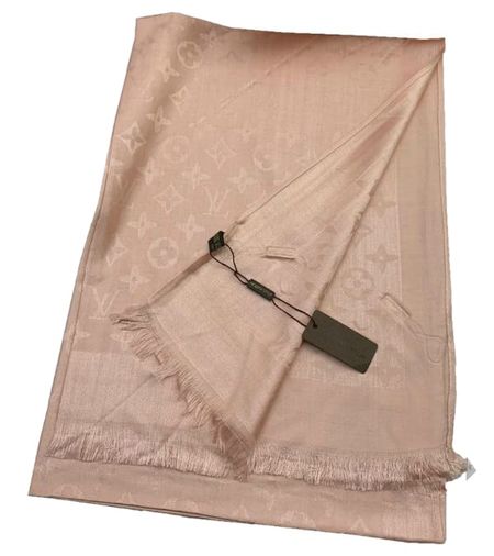 Палантин брендовый 031205 пудра