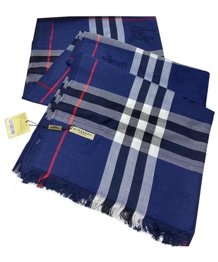 Палантин Burberry В0011синий