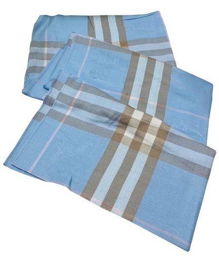 Палантин Burberry В0008 голубой