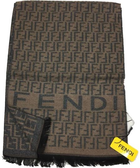 Шарф Fendi 60014 коричневый