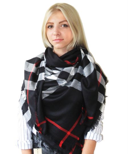 Платок Burberry черный, 2106 Платок Burberry черный, 2106
