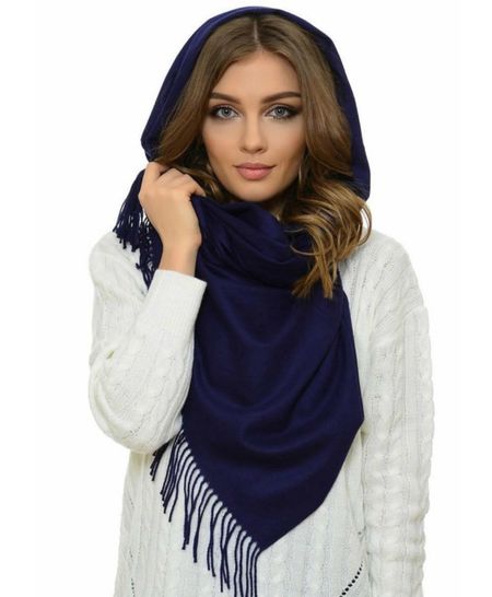 Палантин женский Cashmere  синий 211105