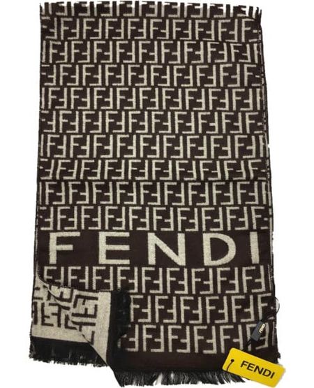 Шарф Fendi 60013 коричневый