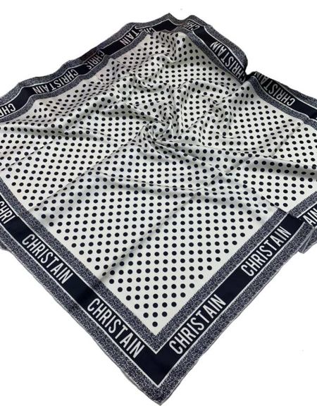 Платок шёлковый Dior 120416 белый