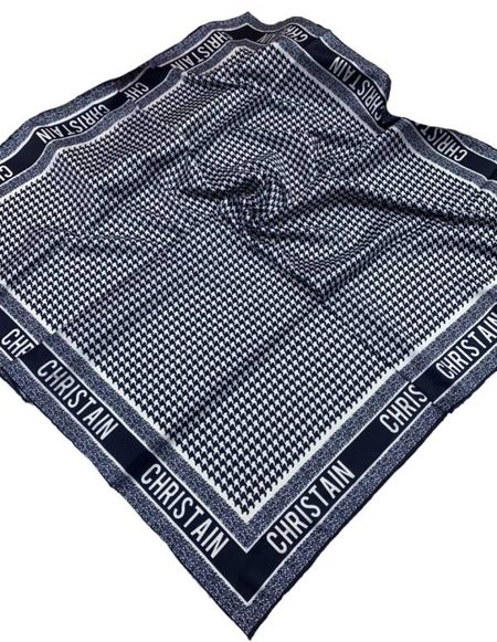 Платок шёлковый Dior 120412 синий