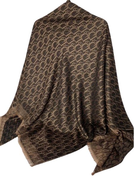Женский платок Dior  коричневый 310505