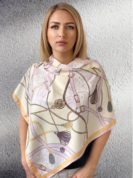 Шелковый платок TORIOLLI бежевый 30012303