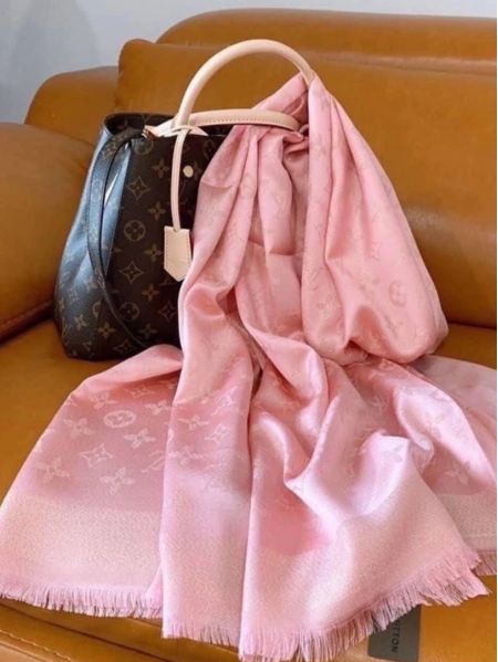 Палантин брендовый  розовый  14072306