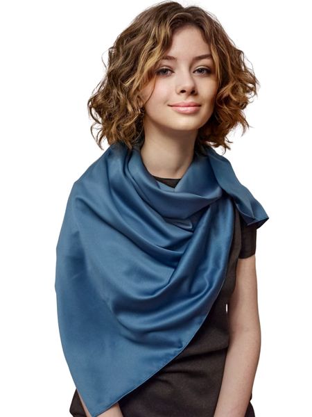 Шелковый платок Dulanna синий 260120