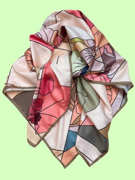 Шелковый платок TORIOLLI персиковый 140822