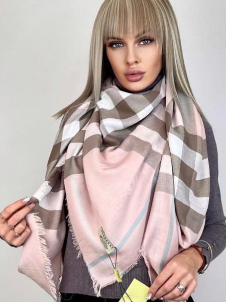 Платок шаль Burberry розовый 040924