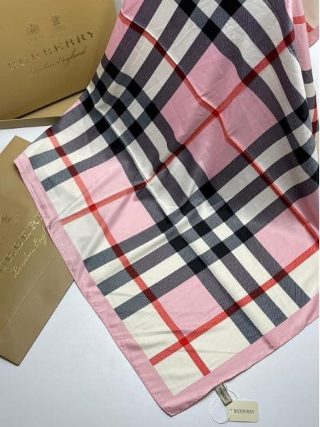 Шелковый платок Burberry 21215 розовый