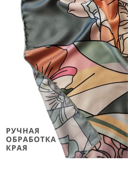 Шелковый платок TORIOLLI оливковый 021122 Шелковый платок TORIOLLI оливковый 021122