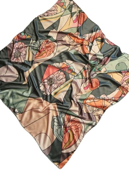 Шелковый платок TORIOLLI оливковый 021122 Шелковый платок TORIOLLI оливковый 021122