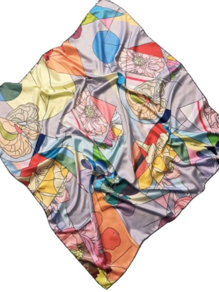 Шелковый платок TORIOLLI серый 021124