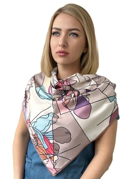 Шелковый платок TORIOLLI бежевый 20022503