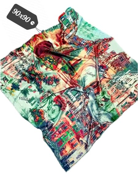 Шелковый платок TORIOLLI зеленый 20022502