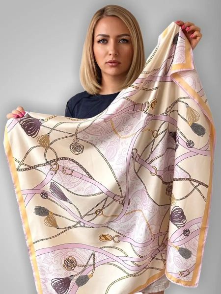 Шелковый платок TORIOLLI молочный 20022507