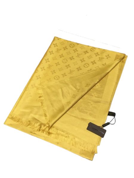 Палантин брендовый желтый 1101235