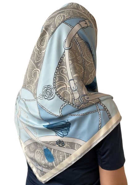 Шелковый платок TORIOLLI голубой 30012302