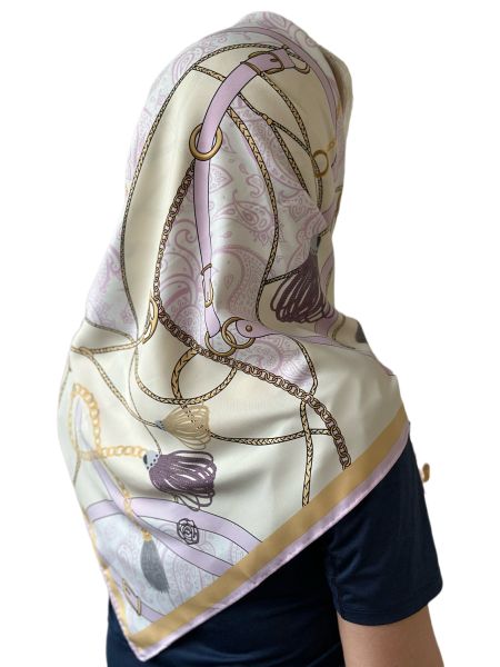 Шелковый платок TORIOLLI бежевый 30012303