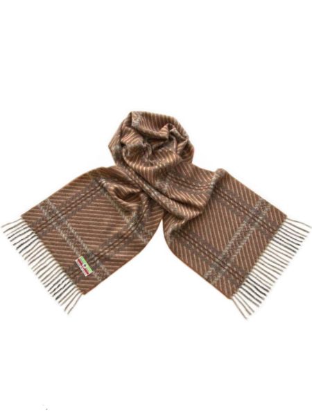 Шарф мужской кашемир Tranini 30683 коричневый