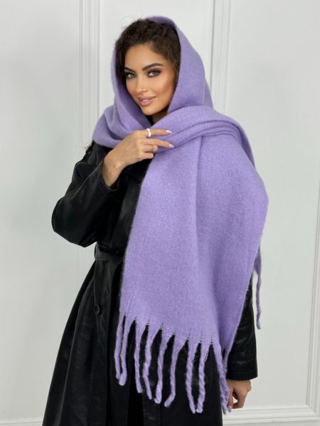 Шарф зимний  теплый 14112406 сиреневый