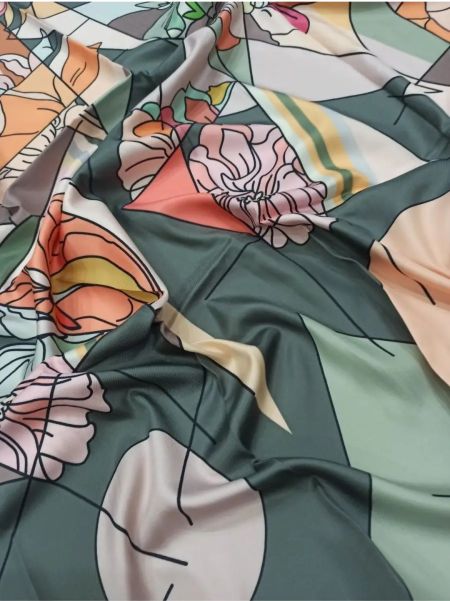 Шелковый платок TORIOLLI оливковый 140820 Шелковый платок TORIOLLI оливковый 140820