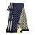 Шарф мужской Gucci 150113 синий с бежевым